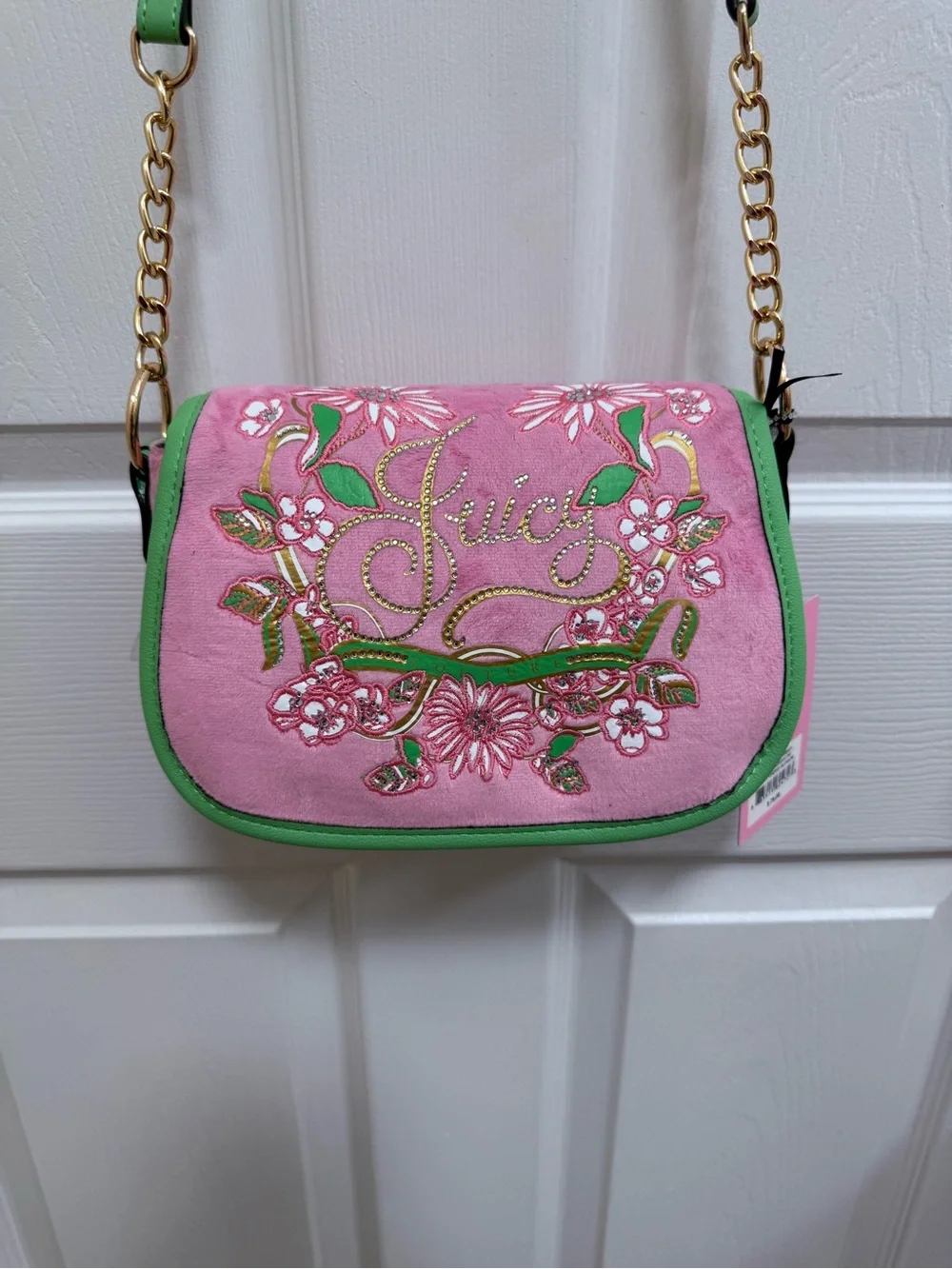 NWT Juicy in Bloom Pink Crossbody Bag in Cherry 🍒 Blossom